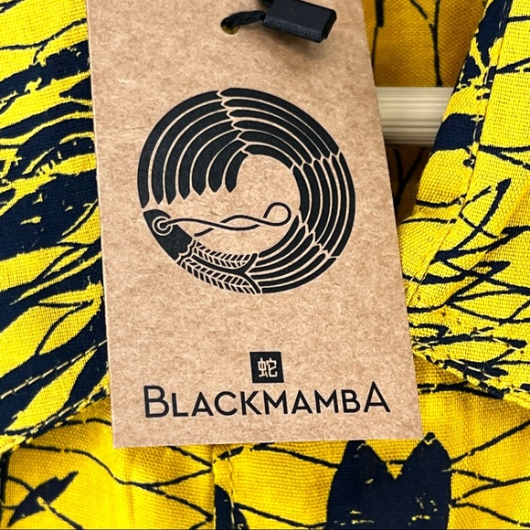 Black Mamba Men's Short Sleeve Button Down Shirt - Picture 5 of 5